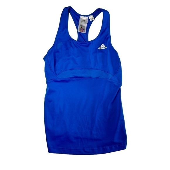 ADIDAS Blue Racerback Performance Golf Yoga Tank Top Size S - Picture 1 of 6